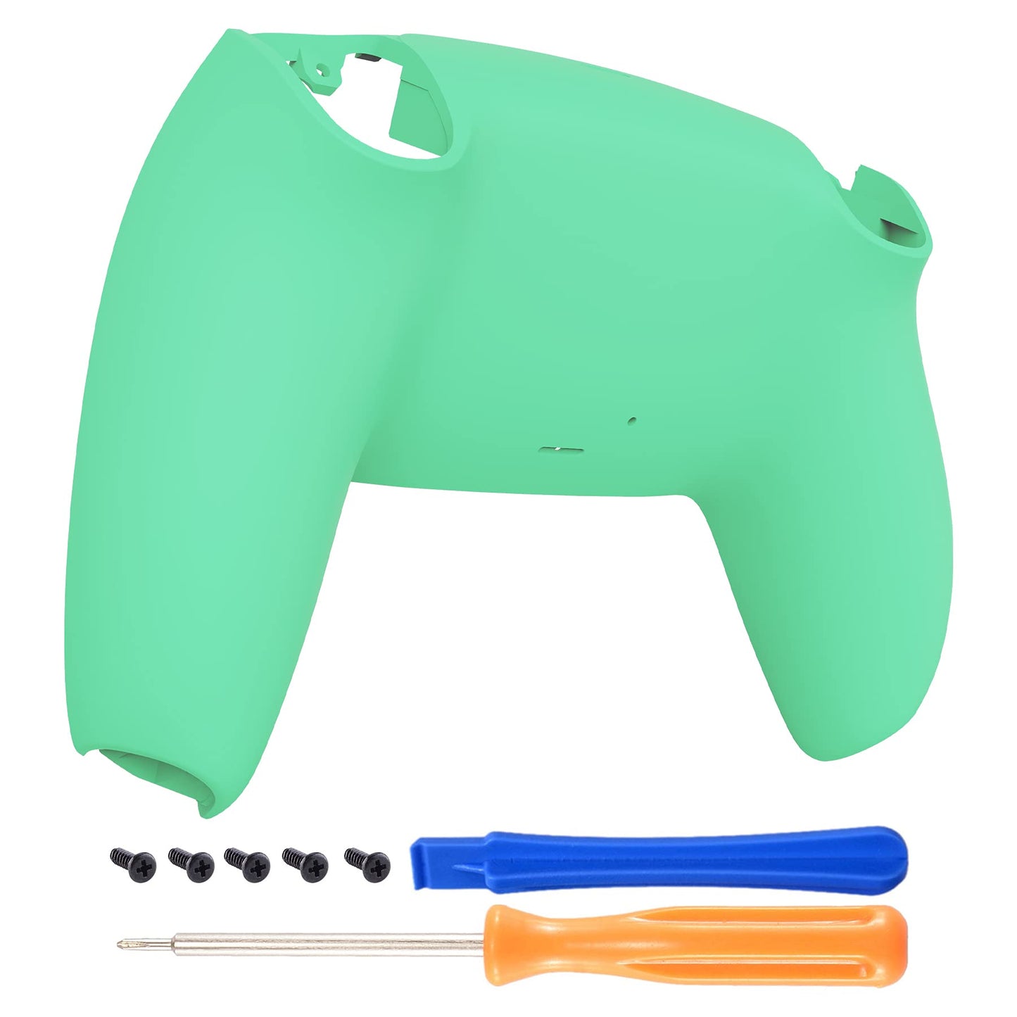 eXtremeRate Mint Green Grip Custom Back Plate for PS5 Controller - Replacement Shell Cover, Model DPFP3020