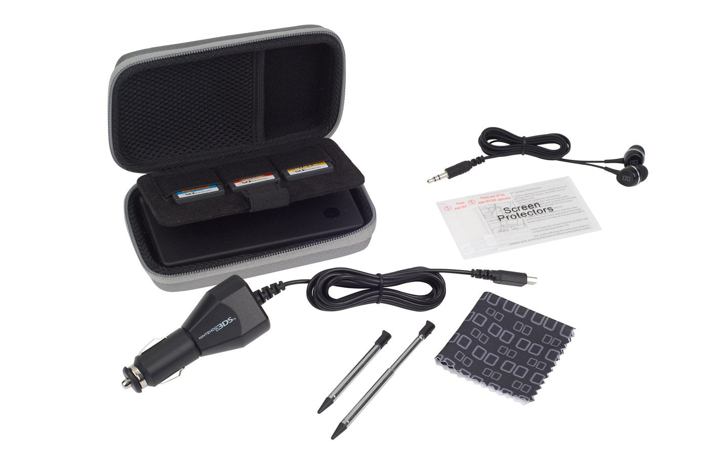 PowerA Nintendo Official Explorer Starter Kit for 3DS - Gray, Model CPKA079259-01