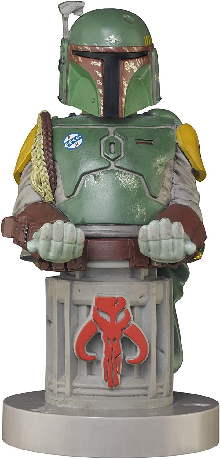Exquisite Gaming Boba Fett Controller Holder - Green PVC Stand, Standard Size, Model CGCRSW300154, Licensed Star Wars Figure