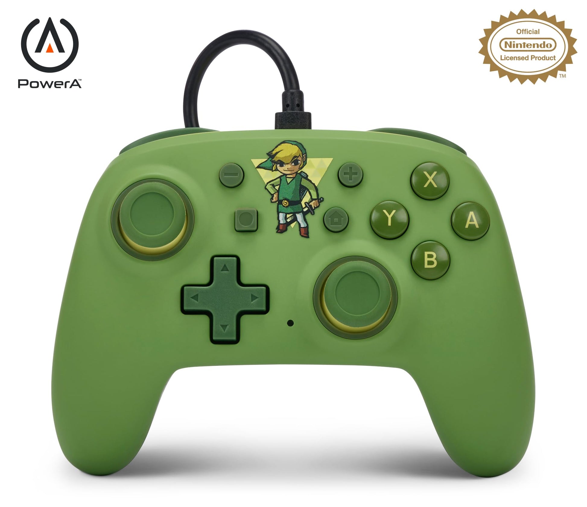 PowerA Nano Wired Controller for Nintendo Switch - Toon Link  Nintendo Switch - OLED Model  Gamepad  game controller  Compact  Smaller  Portable