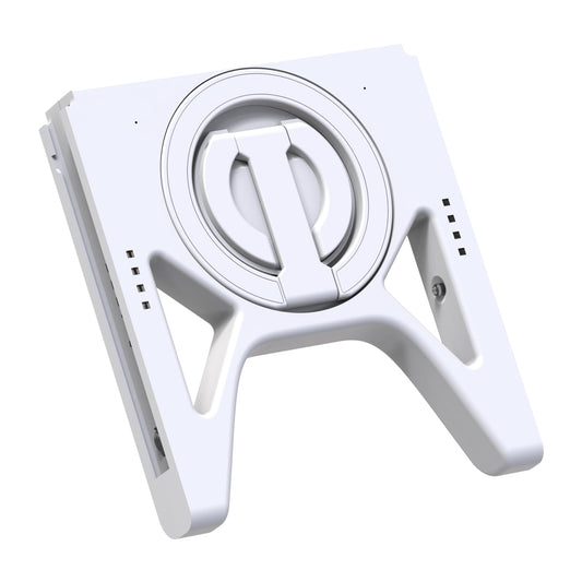 TEGRUP Joy-Con Charger Grip with Magnetic Phone Mount - Dual-Use Hinge, Upgraded Version, White