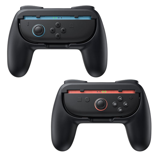 FASTSNAIL Grips for Nintendo Switch 2 (2025) for Joy-Con 2  Wear-Resistant & Anti-Slip Switch2 Controllers Grips Handle Kit  Switch Holder Accessories for JoyCon 2 (Black Black)