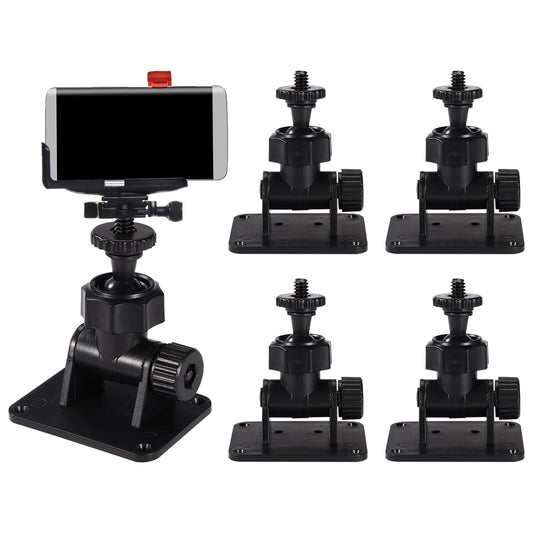 Lyreh 4pcs Wall Mount Bracket for HTC Vive/Valve Index - Self-Adhesive Mini Stand, Black, Model X21024