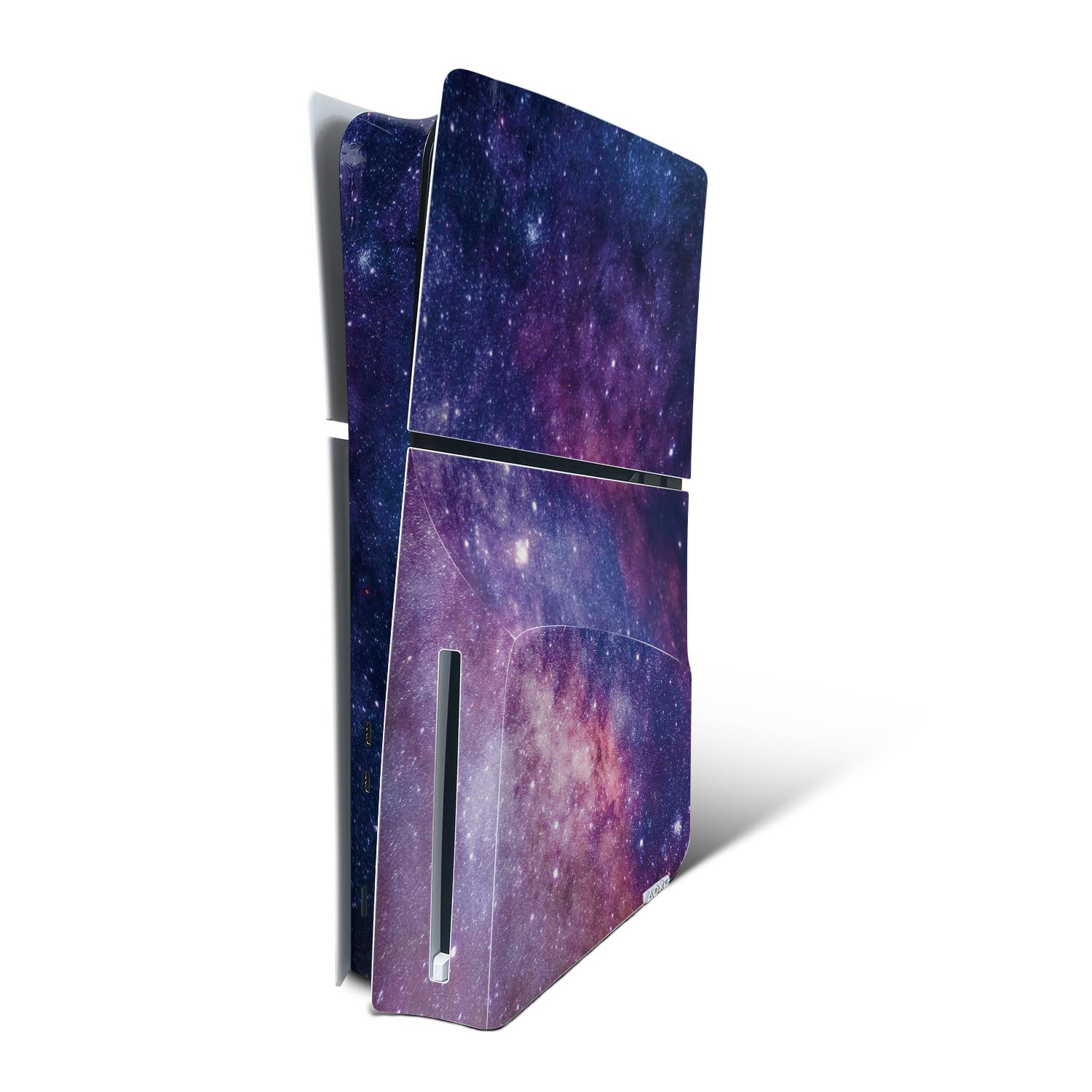 MightySkins Skin Compatible with PlayStation 5 Slim Disk Edition Console Only - Violet Stars | Protective  Durable  and Unique Vinyl Decal wrap Cover | Easy to Apply | Made in The USA
