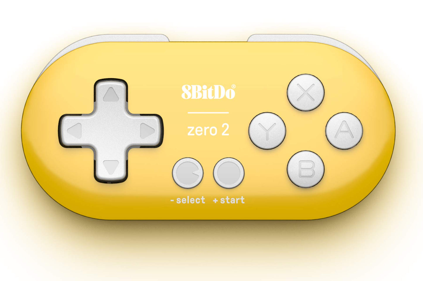 Nargos 8Bitdo Zero 2 Mini Bluetooth Controller for Nintendo Switch, Windows, Android - Yellow Edition