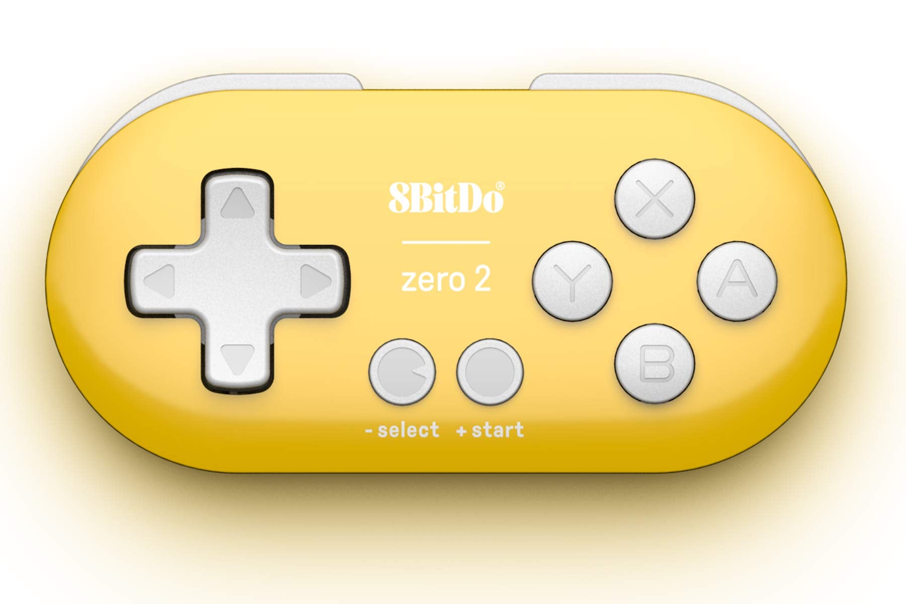Nargos 8Bitdo Zero 2 Mini Bluetooth Controller for Nintendo Switch, Windows, Android - Yellow Edition
