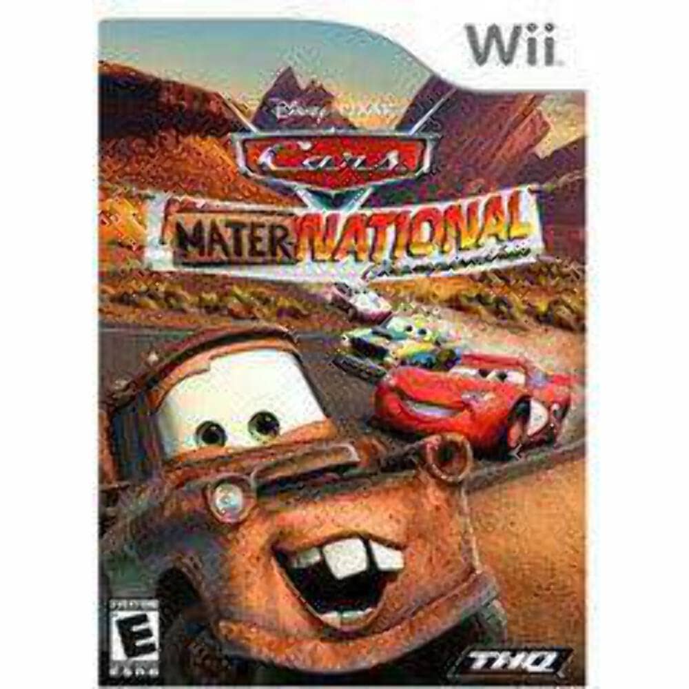 THQ Cars: Mater-National for Nintendo Wii - Model 30130, Family-Friendly Racing Game