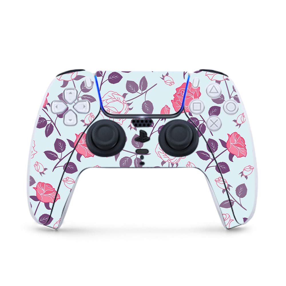 MightySkins Gaming Skin for PS5 / Playstation 5 Controller - Vintage Floral | Protective Viny wrap | Easy to Apply and Change Style | Made in The USA