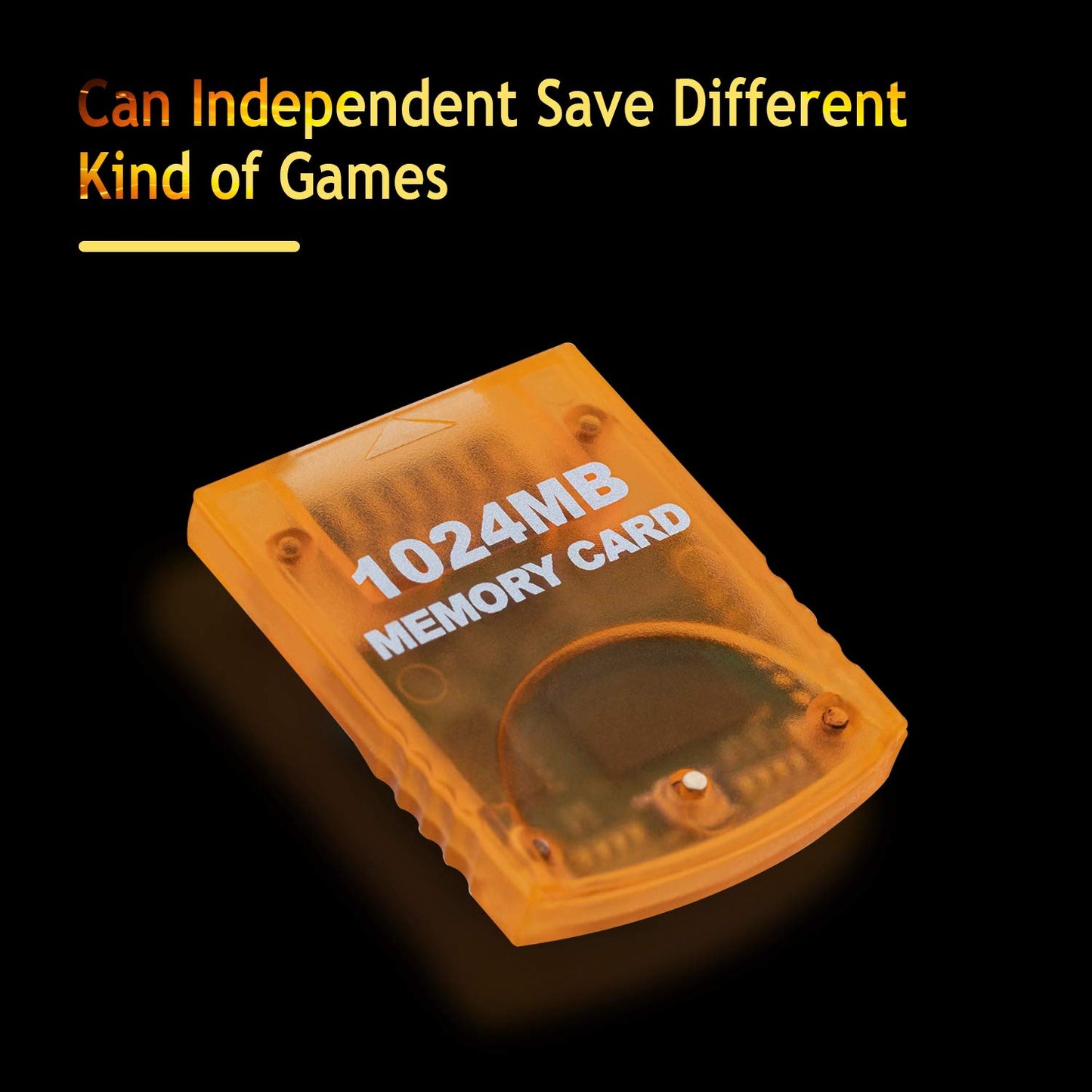 Mcbazel Memory Card 1024MB for Gamecube & Wii - Orange, Model thi-wii-010020