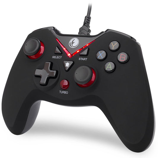 IFYOO V-one Wired USB Gaming Controller for PC, Steam, Android & PS3 - Red, Model IFYOO-V108