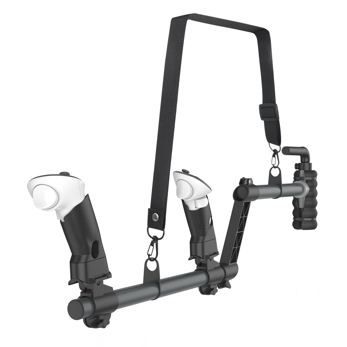 IMAYCC VR Gun Stock for Meta Quest 3/Quest 3S  Compatible with Gun Stock for Quest 2 Controller Grips for Enhance Stability and Control Magnetic Stock Rifle Adapter