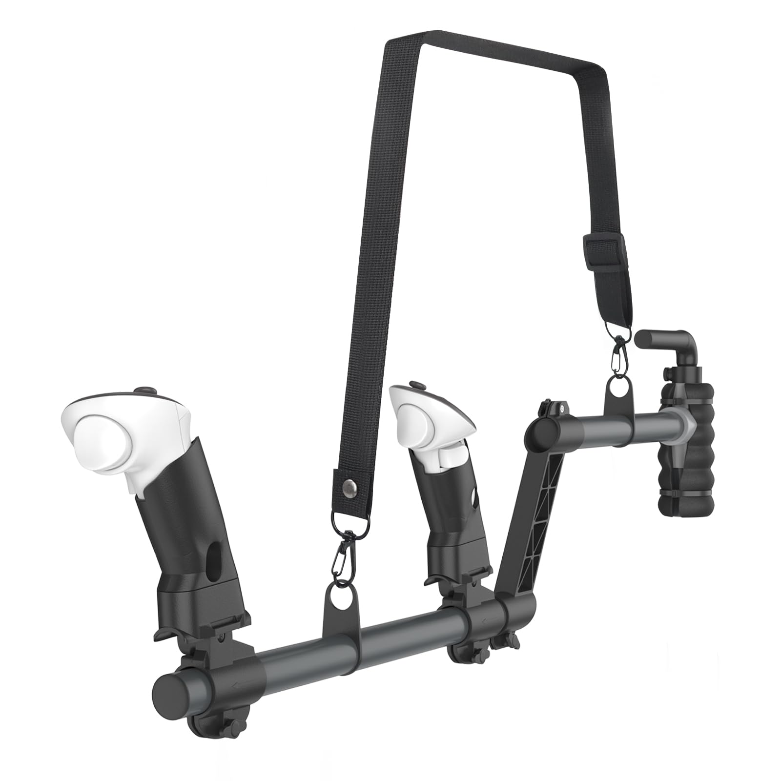 IMAYCC VR Gun Stock for Meta Quest 3/Quest 3S  Compatible with Gun Stock for Quest 2 Controller Grips for Enhance Stability and Control Magnetic Stock Rifle Adapter