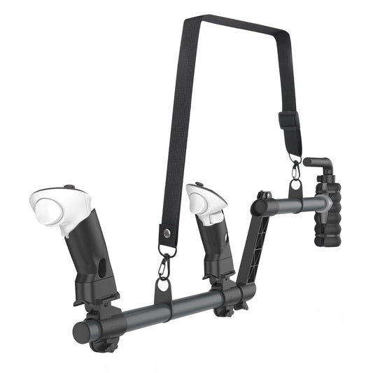 IMAYCC VR Gun Stock for Meta Quest 3/Quest 3S  Compatible with Gun Stock for Quest 2 Controller Grips for Enhance Stability and Control Magnetic Stock Rifle Adapter