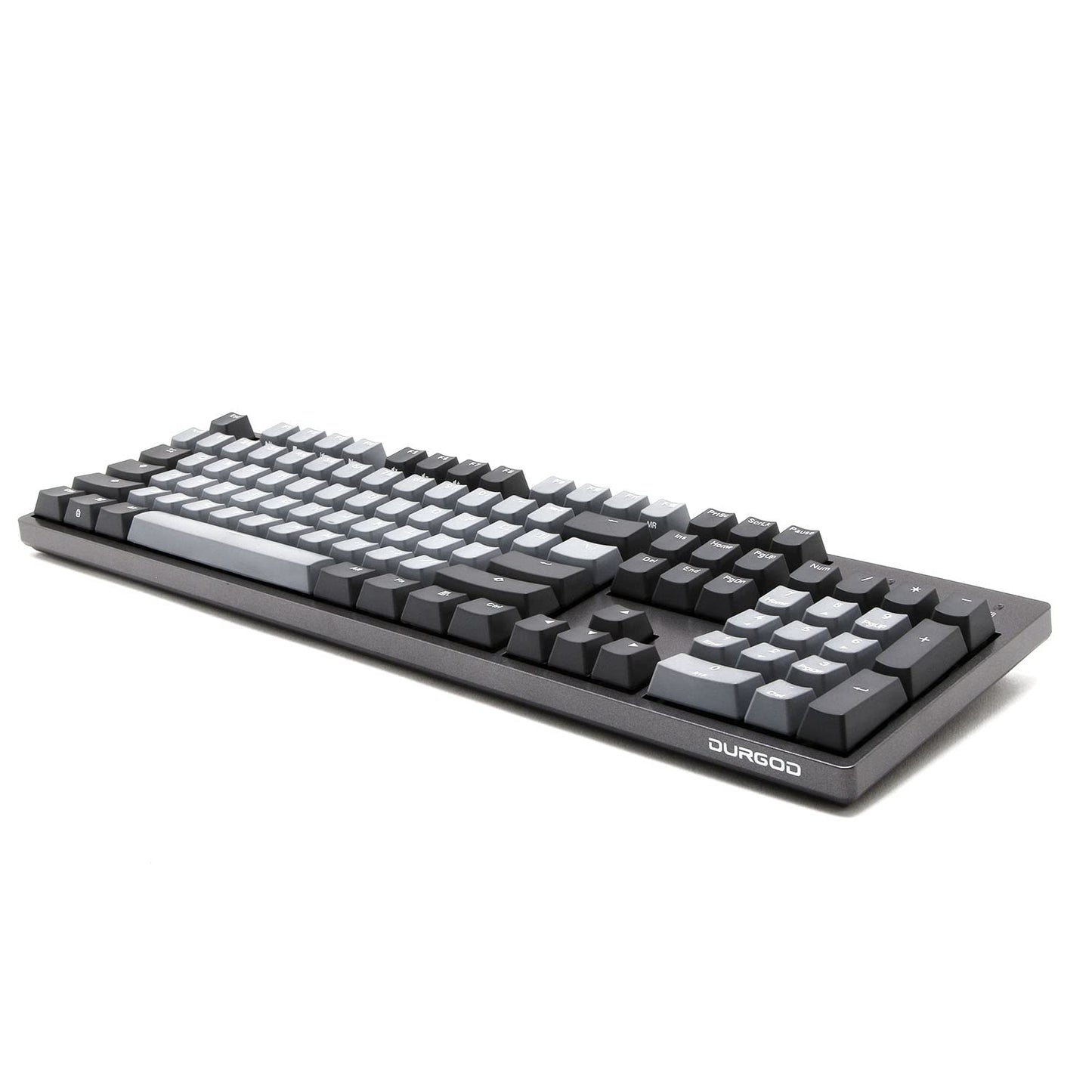 DURGOD Taurus K310 Mechanical Keyboard - 104 Keys, USB C Wired, Grey, Cherry MX Brown, Programmable, NKRO for Windows & Mac