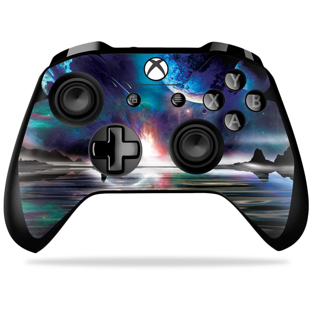 MIGHTY SKINS Xbox One X Controller Skin - Space Horizon | Durable Vinyl Decal Wrap, Easy to Apply & Remove, Made in USA