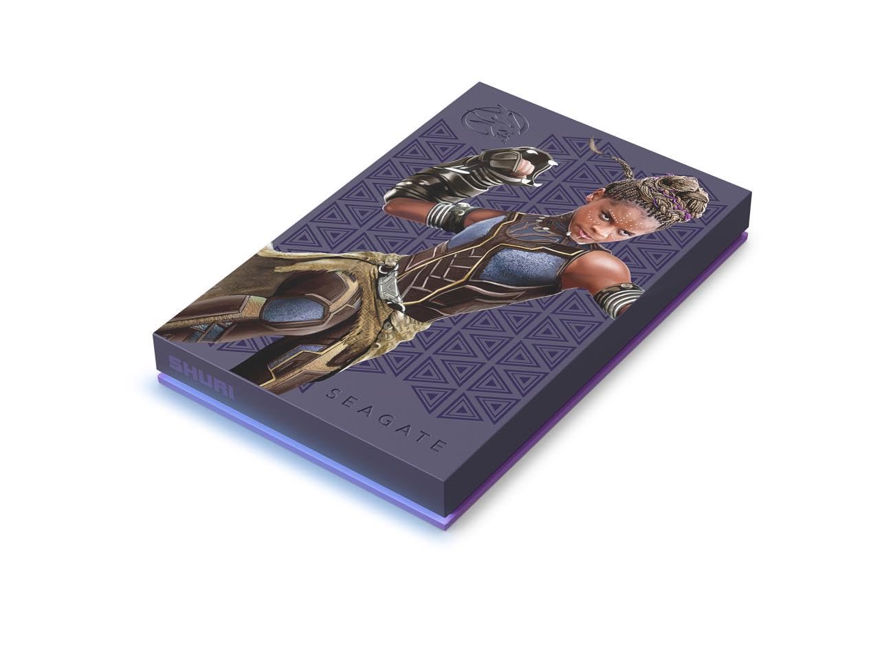 Seagate FireCuda 2TB External HDD - USB 3.2, Customizable RGB LED, Shuri Color, Compatible with PC, Mac, PlayStation, Xbox