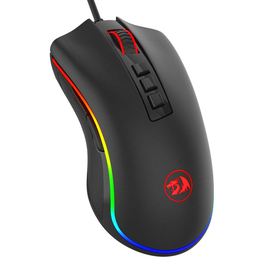 Redragon M711 Cobra Gaming Mouse with 16.8 Million RGB Color Backlit  10 000 DPI Adjustable  Comfortable Grip  7 Programmable Buttons