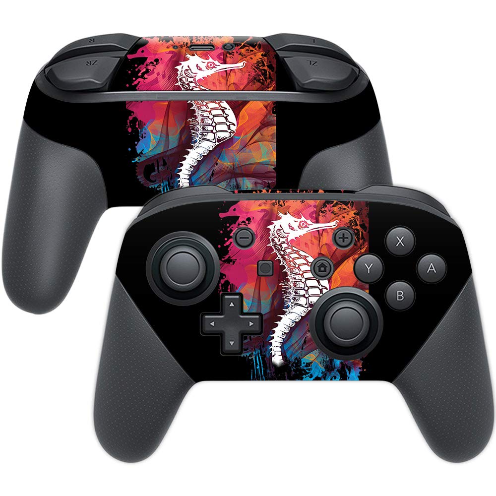 MIGHTY SKINS Nintendo Switch Pro Controller Skin - Sea Colors | Durable Vinyl Decal Wrap, Easy Apply/Remove