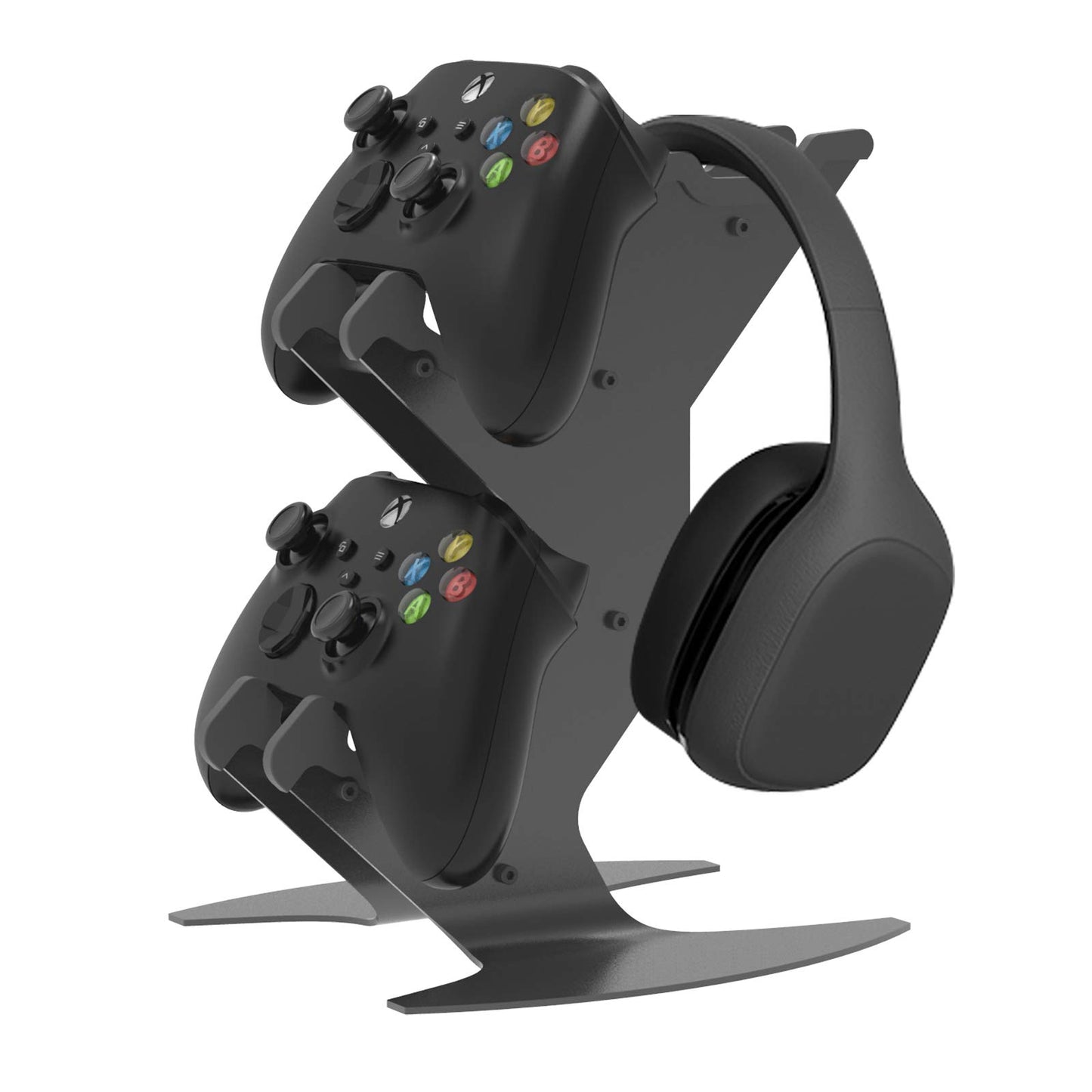 Controller Holder  Game Controller Rack Headset Stand for Xbox Series X S/Xbox one / PS5 / PS4 / NS/PC/Headset  Aluminum Metal Mount Universal Organizer for Video Game Accessories