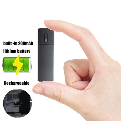 elec Space Wireless Mini Finger Mouse - Silent Dual-Mode Bluetooth & 2.4GHz, Ergonomic, Portable, Black