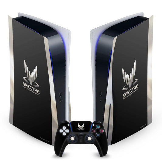 Head Case Designs Officially Licensed EA Bioware Mass Effect Spectre 3 Badges And Logos Vinyl Faceplate Gaming Skin Decal Compatible With Sony PlayStation 5 PS5 Disc Console & DualSense Controller