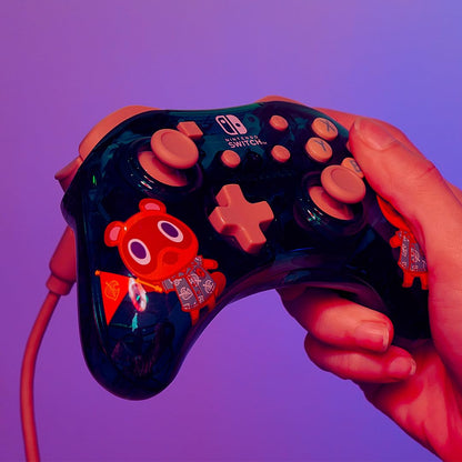 PDP Rock Candy Enhanced Wired Pro Controller for Nintendo Switch - Timmy & Tommy Teal, Ergonomic Design, Model 500-181-NA-TTM