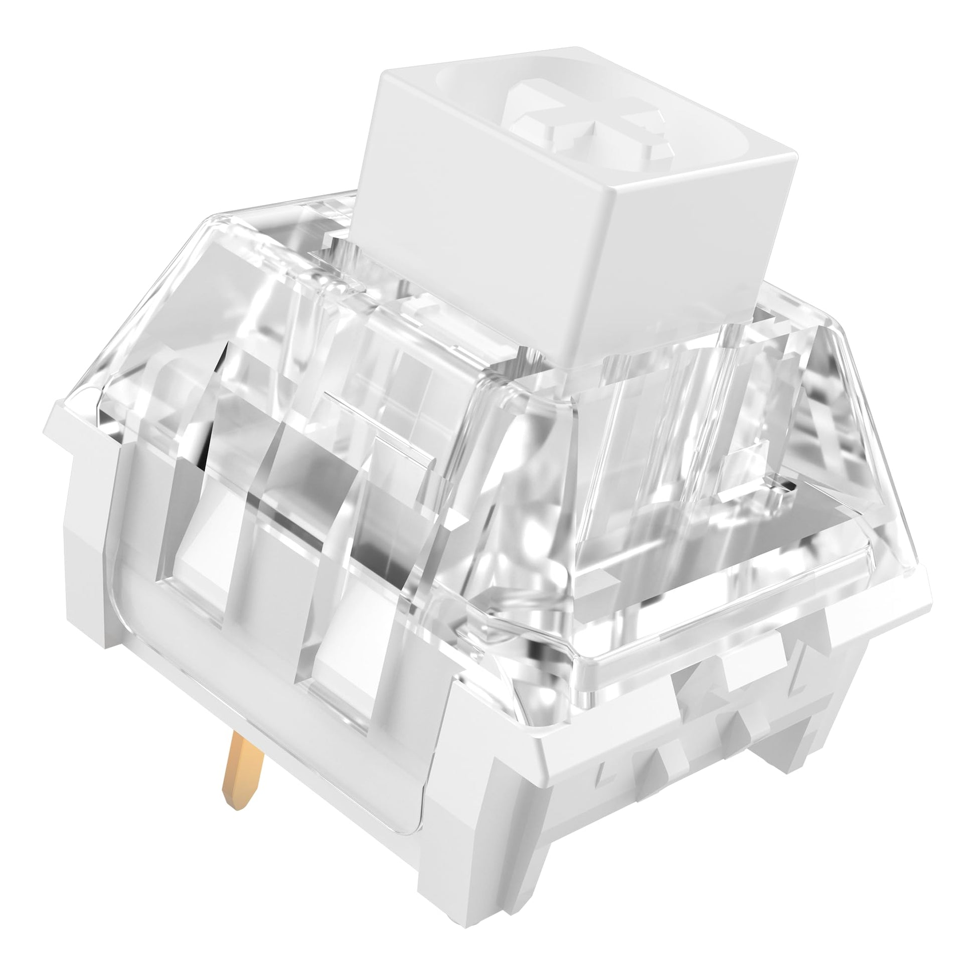 Kailh Box White Mechanical Keyboard Switches 3-Pin 45gf Clicky/Speed Typing/Gaming/Waterproof Switches(36Pcs Kailh Box White)