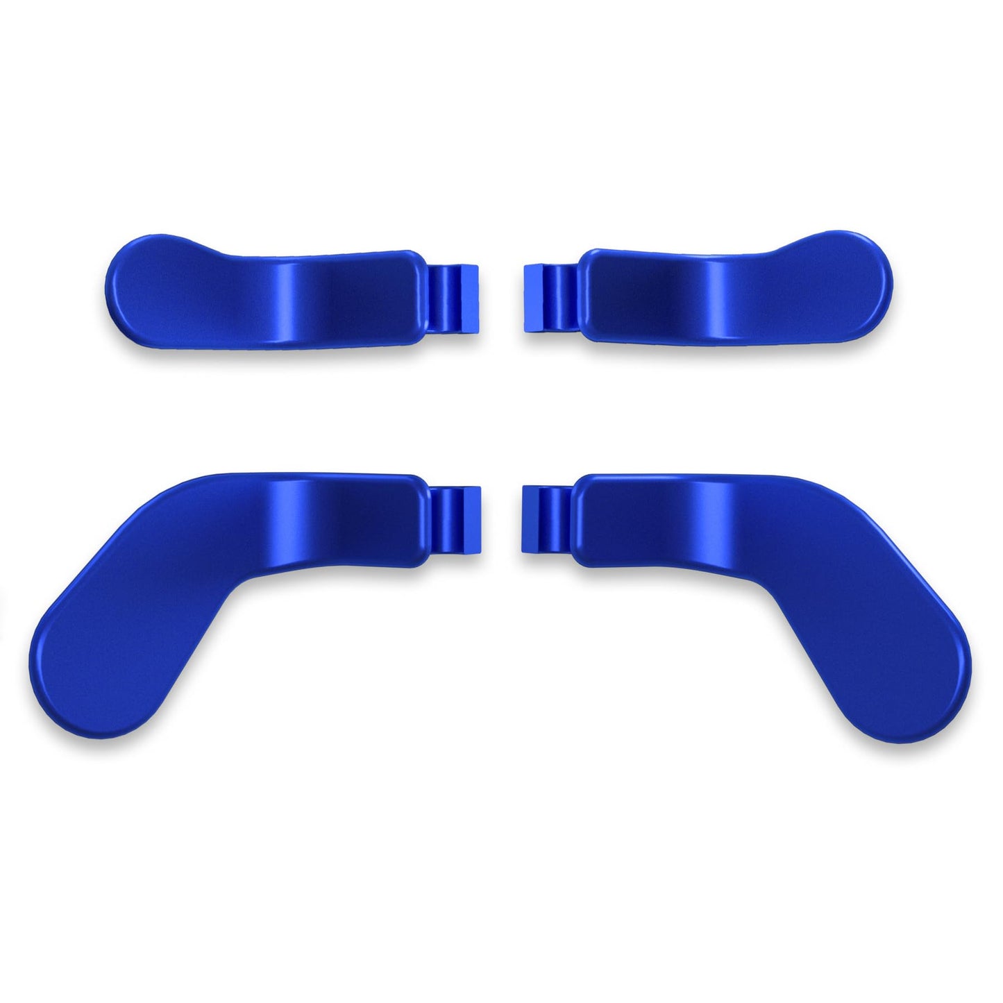 eXtremeRate 4 pcs Metallic Blue Stainless Steel Paddles  Replacement Interchangeable Hair Trigger Locks for Xbox One Elite  Xbox Elite Series 2 & Elite 2 Core Controller