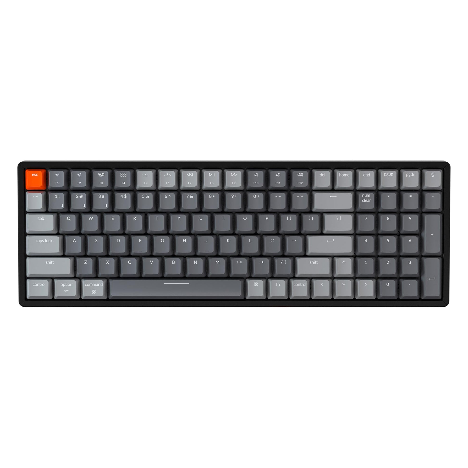 Keychron K4 Wireless Mechanical Gaming Keyboard, 100 Keys, RGB LED, Gateron Brown Switch, Aluminum Frame, Model K4C3