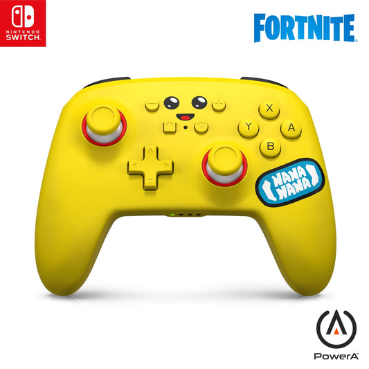 PowerA Enhanced Wireless Controller for Nintendo Switch - Peely, Yellow, Model NSGP0268-01, Officially Licensed Gamepad