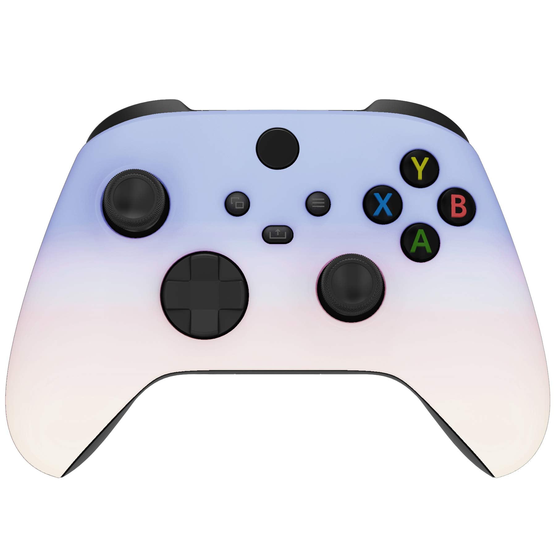 eXtremeRate Replacement Shell for Xbox Series X & S Controller - Personalized Upgrade - Gradient Pink Violet Custom Case Facepla