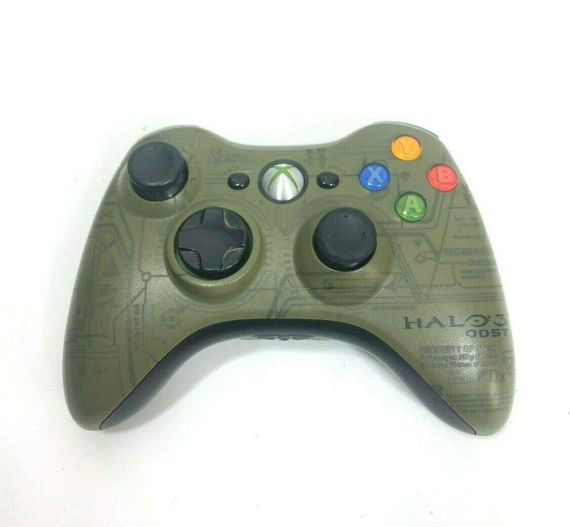Halo 3 ODST Special Edition Green Controller  Compatible with Microsoft Xbox 360 - (Shipped in Bulk Packaging) (Renewed)