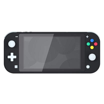 eXtremeRate Soft Touch Black Replacement Shell for Nintendo Switch Lite, ABS Material, Model DLP309, Custom Case Cover with Screen Protector