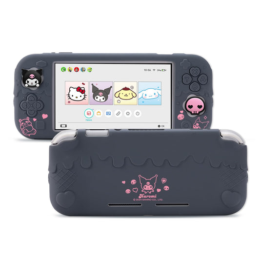 Kuitmor Protective Case for Switch Lite Anti-Scratch Protective Shell Soft Silicone Cover Case for Switch Lite 2019 with 2 Thumb Grip Caps - KLM