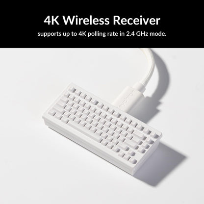 Keychron M3 Mini Wireless Mouse - 4K, Bluetooth 5.1, 26,000 DPI, Ultra-Lightweight, White, Model M3M-A5