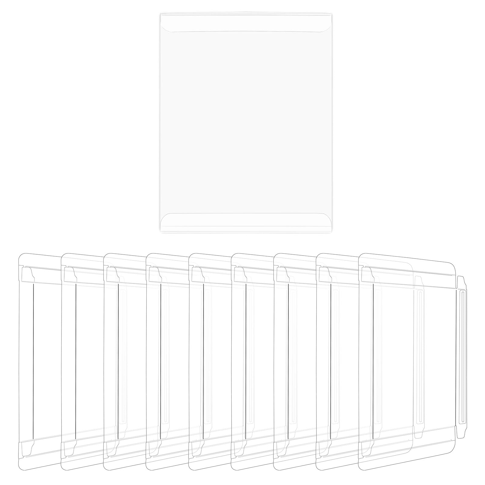Fit for SEGA Genesis/Master / 32X Box Protectors Clear Display Cases CIB Cardboard(10 pack)