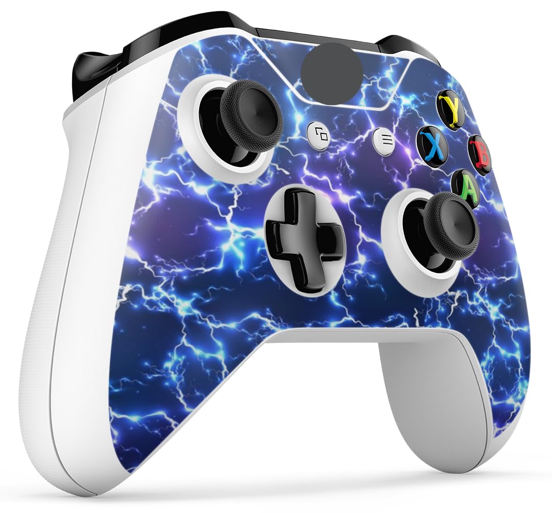 GNG Electric Storm 2 x Controller Skin Decal Sticker Skins Compatible with Xbox One S