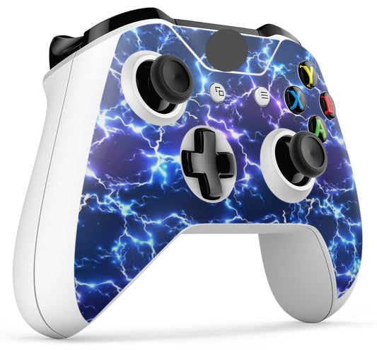 GNG Electric Storm 2 x Controller Skin Decal Sticker Skins Compatible with Xbox One S