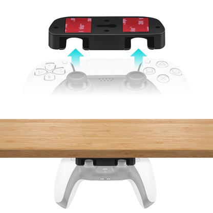 Mcbazel Under Desk Mount for PS5/PS4 Controller - Black, Model MT-050084, Table Stand Holder Compatible with PlayStation 5/4