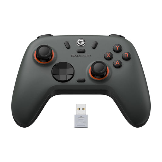 GameSir Nova Lite 2 Wireless PC Controller with Hall Effect Joysticks & Triggers  2.4G & Wired 1000Hz Polling Rate  Remappable Buttons - Compatible with PC/Switch/Steam/Android (Grey)