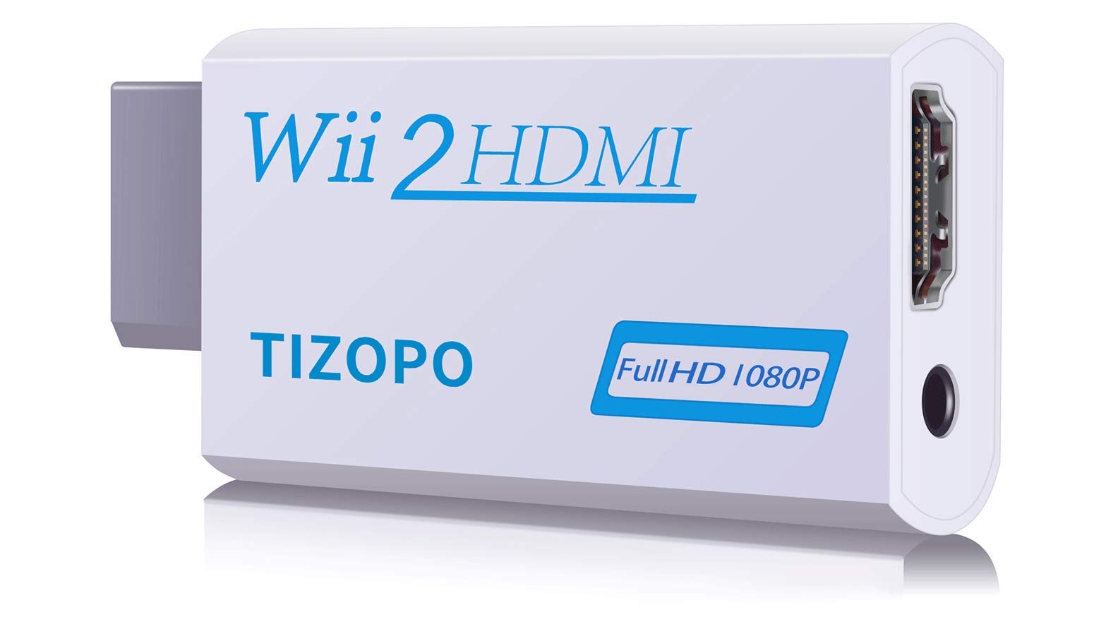 TIZOPO Wii to HDMI Converter  Small but Powerful  Supports 720p or 1080p  HDCP Compliant  No More Tangling Cords  Just One Cable