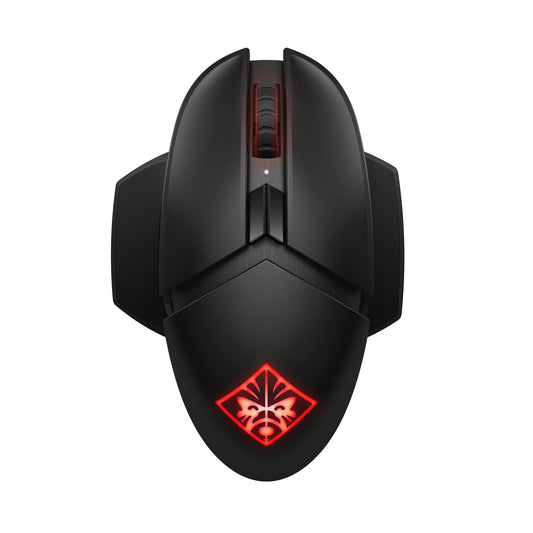 HP Omen Photon Wireless Gaming Mouse - Qi Charging, Programmable Buttons, RGB Lighting, E-Sport DPI, Black, Model 6CL96AA#ABL