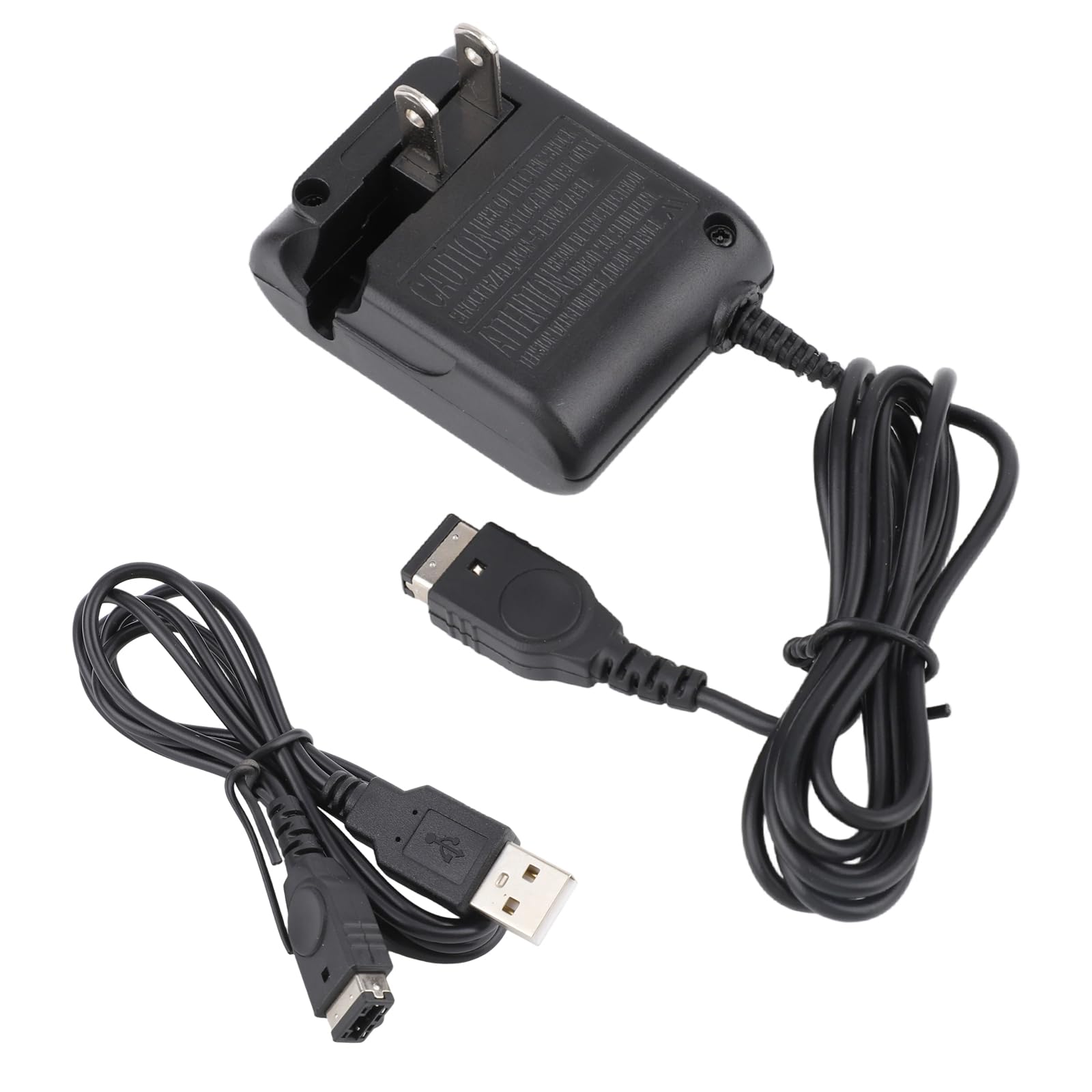 BTFO Gameboy Advance SP Charger Kit - Black Portable Wall Charger & Data Cable for DS/GBA SP Systems, Model G29112
