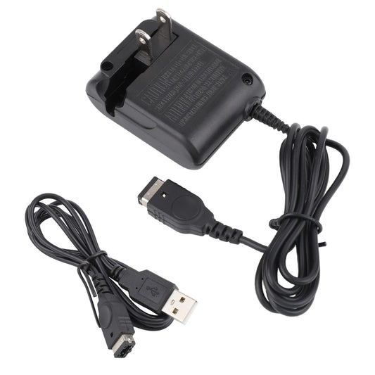 BTFO Gameboy Advance SP Charger Kit - Black Portable Wall Charger & Data Cable for DS/GBA SP Systems, Model G29112