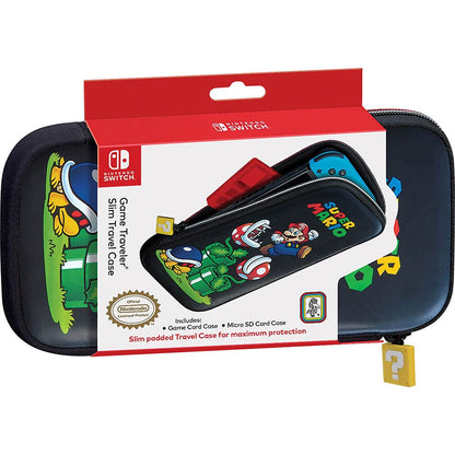 Nintendo Slim Travel Case for Super Mario - Black Nylon Design