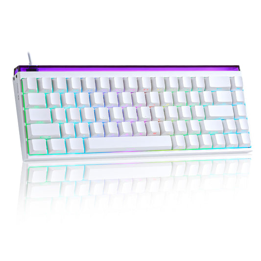 MIKIBY MAD Nano 68 Mechanical Gaming Keyboard  Hall Effect Magnetic Switches  8K Hz Polling Rate  Rapid control button Adjustable Actuation  Side-Printed PBT Keycaps  60% RGB Wired Keyboard for Mac/Win