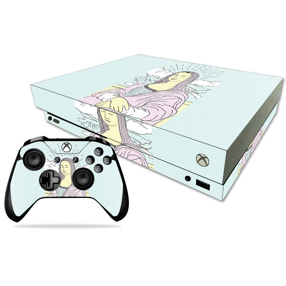 MIGHTY SKINS Xbox One X Skin - Modern Lisa Vinyl Decal Wrap | Durable & Easy to Apply | Model: MIXBONXCMB-Modern Lisa