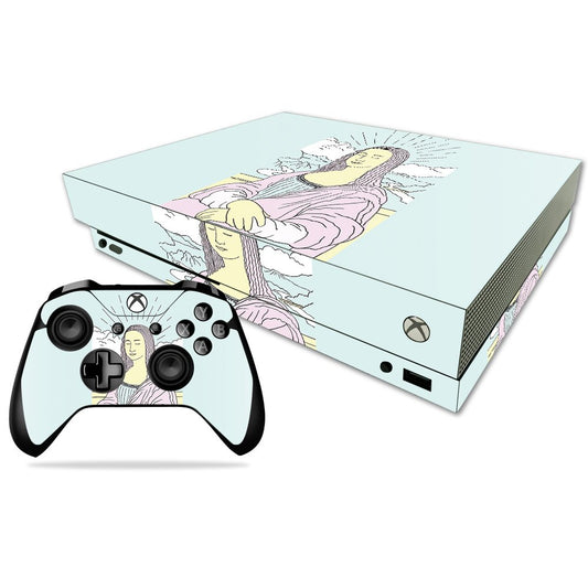 MIGHTY SKINS Xbox One X Skin - Modern Lisa Vinyl Decal Wrap | Durable & Easy to Apply | Model: MIXBONXCMB-Modern Lisa