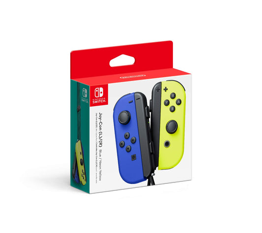 Nintendo Joy-Con Controllers (L-R) - Blue/Neon Yellow, Plastic, Nacional Model