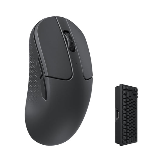 Keychron M3 Mini Wireless Optical Mouse - 55g, 26,000 DPI, Bluetooth 5.1, 2.4GHz, Black